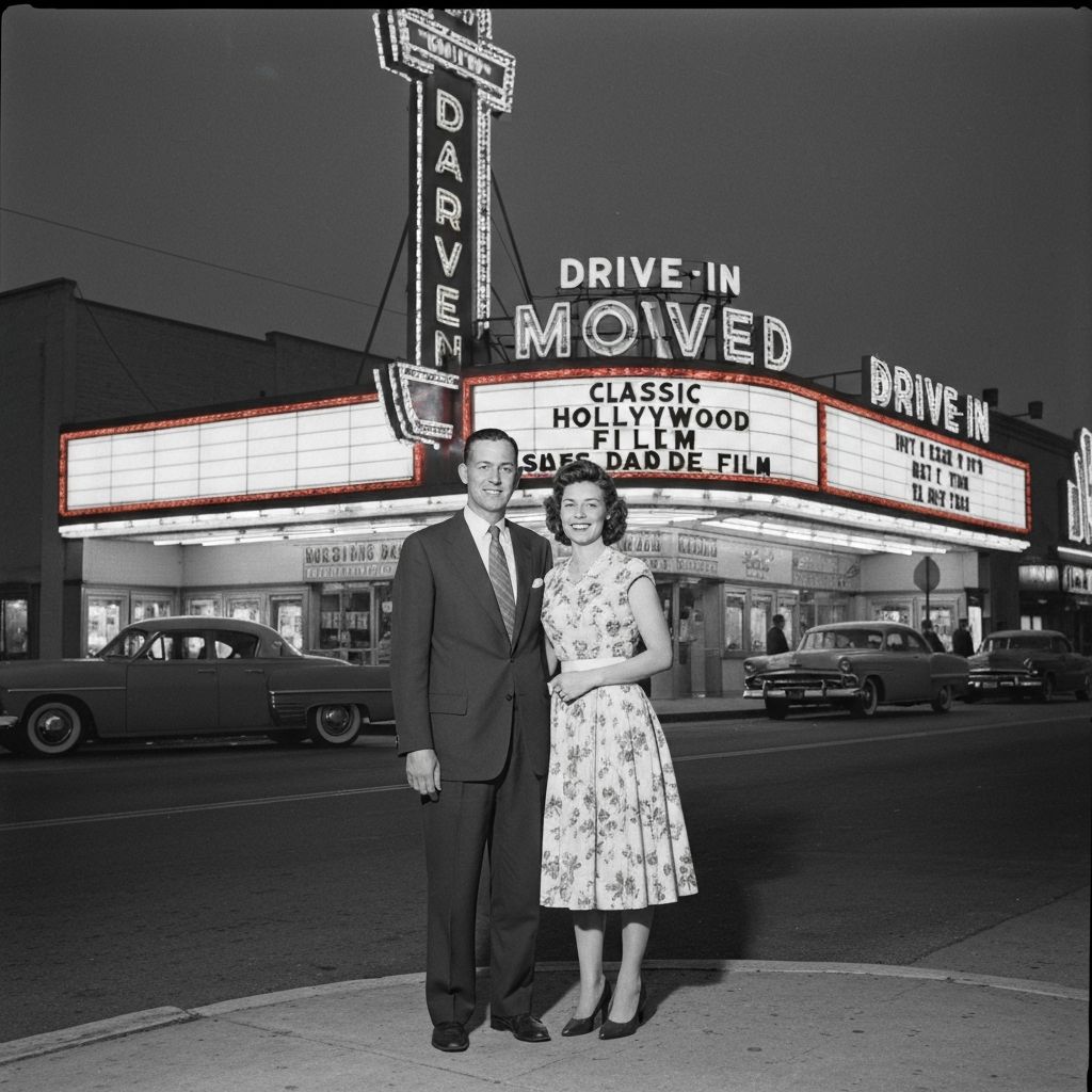 Harold and Eleanor Mitchell, founders of Melody Drive-in Drive-In